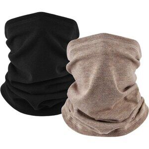 Winter Neck Gaiter Warmer, Soft Fleece Face Mask Scarf for Cold Weather